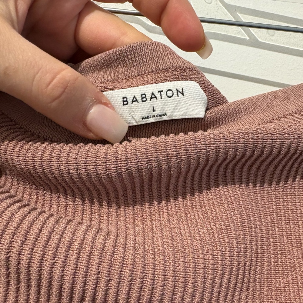 Babaton Cocoa Ribbed Pencil Dress - Picture 4 of 4